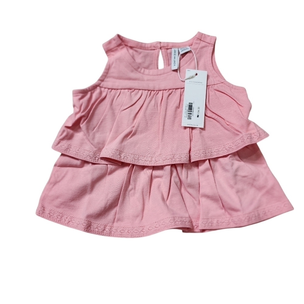 NWT Janie & Jack Tiered Ruffle Jersey Top
